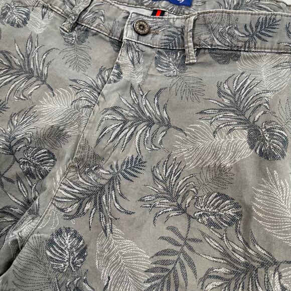 English Laundry Shorts Mens 38 Gray Tropical Hawaiian Cotton Stretch 8.5" Inseam - Picture 3 of 10